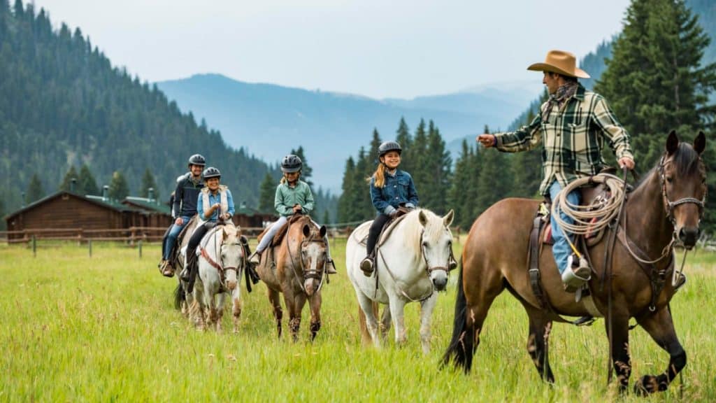Horseback riding on an Adventures by Disney (ABD) tour