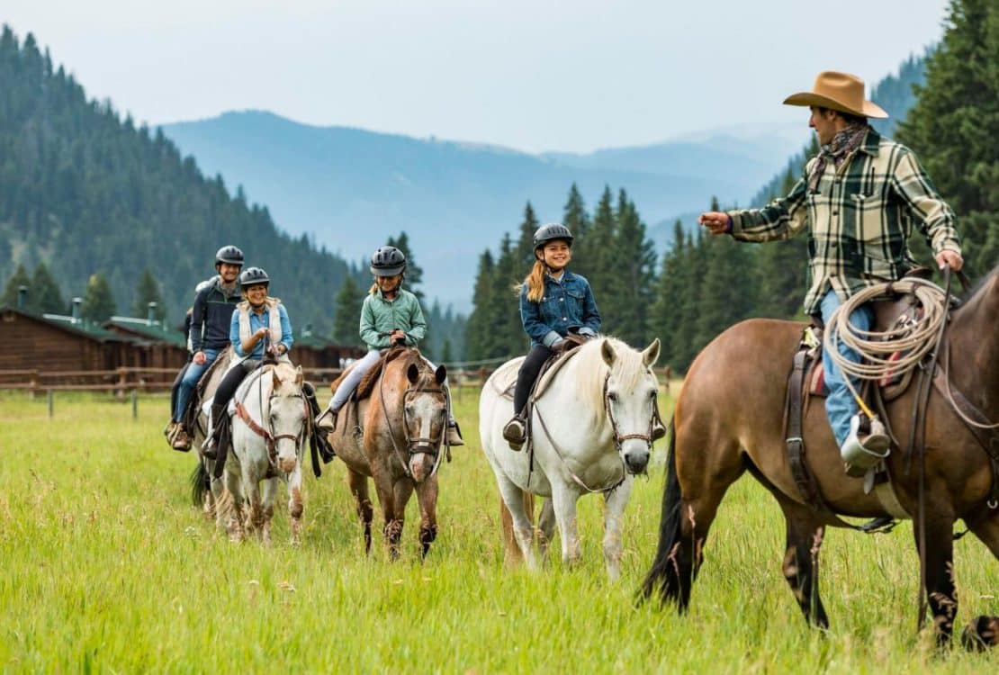Horseback riding on a guided tour in Montana and Wyoming with Adventures by Disney (Photo: Matt Stroshane)