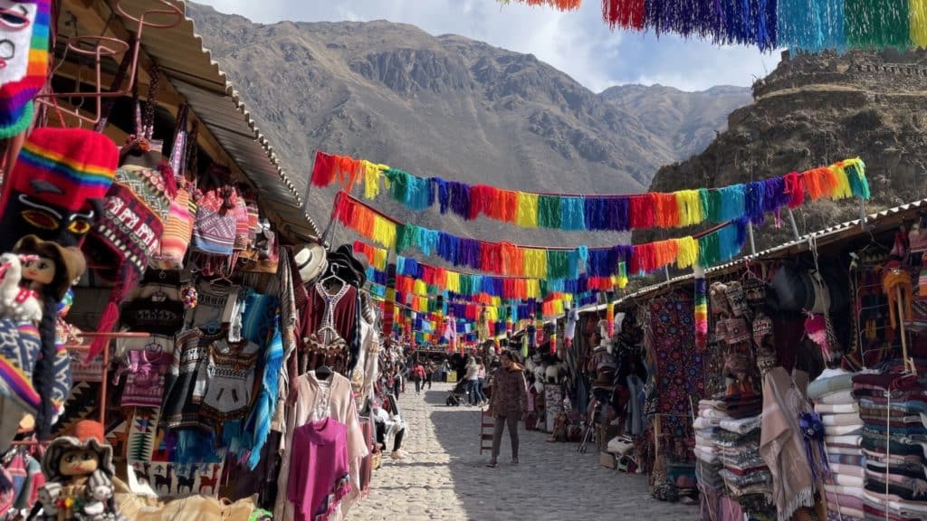 Market in Ollantaytambo on Adventures by Disney Peru tour