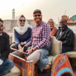 Tour guests and leader on a new Intrepid Travel tour to Pakistan