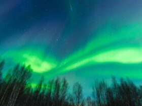 Northern lights display in Alaska