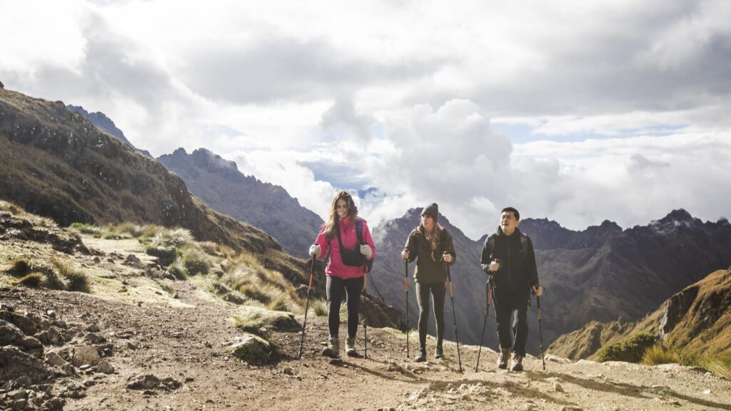 Tour guests on G Adventures' South America Inca Trail trekking trip