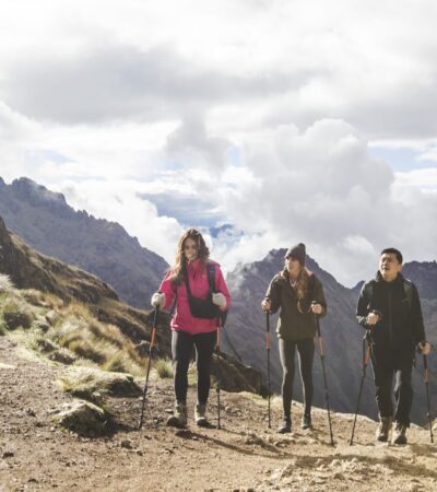Tour guests on G Adventures' South America Inca Trail trekking trip