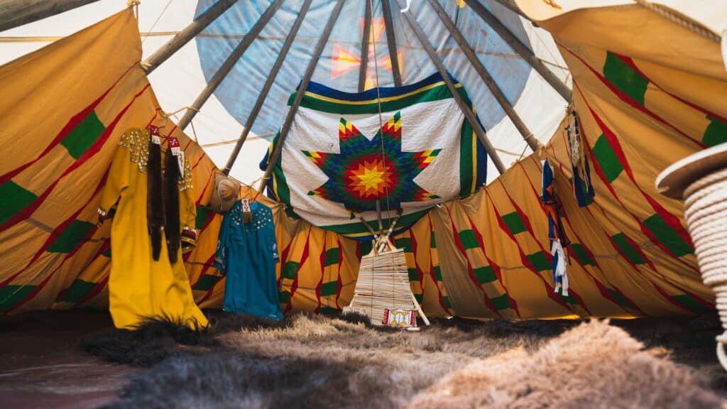 traditional indigenous clothing on display during Trafalgar’s National Parks and Native Trails of the Dakotas