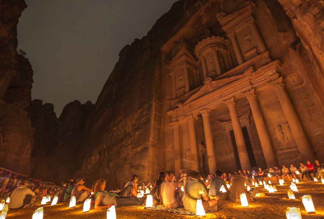 Jordan Petra by Night Candle Ceremony on a G Adventures tour of Petra