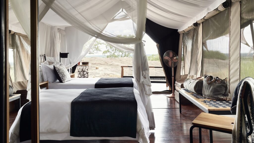 Tanzania, Serengeti Abercrombie & Kent tour accommodations at National Park, Sanctuary Kichakani Serengeti Camp