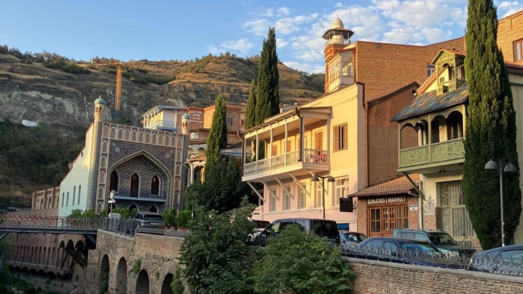 View of morning in Tsibili Georgia on a Responsible Travel tour