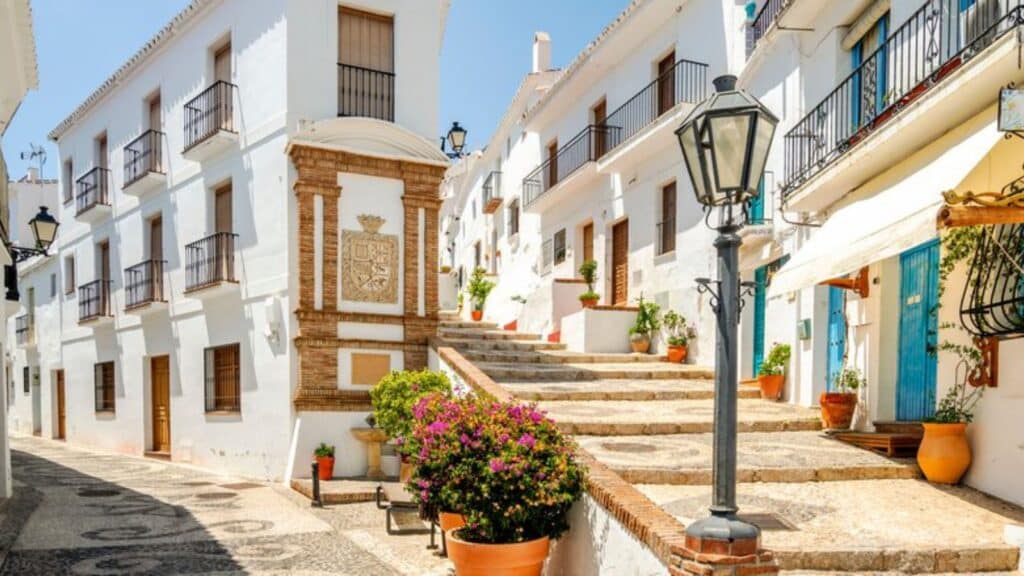 view of streets in Frigiliana Spain