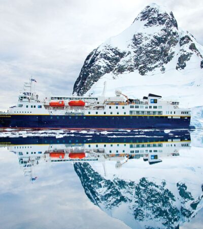 National Geographic Expeditions ship in Antarctica