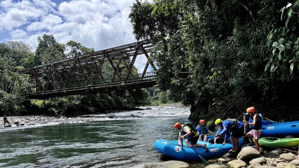 rafting in Costa Rica on a Trafalgar tour