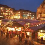 Nuremberg Christmas market at night