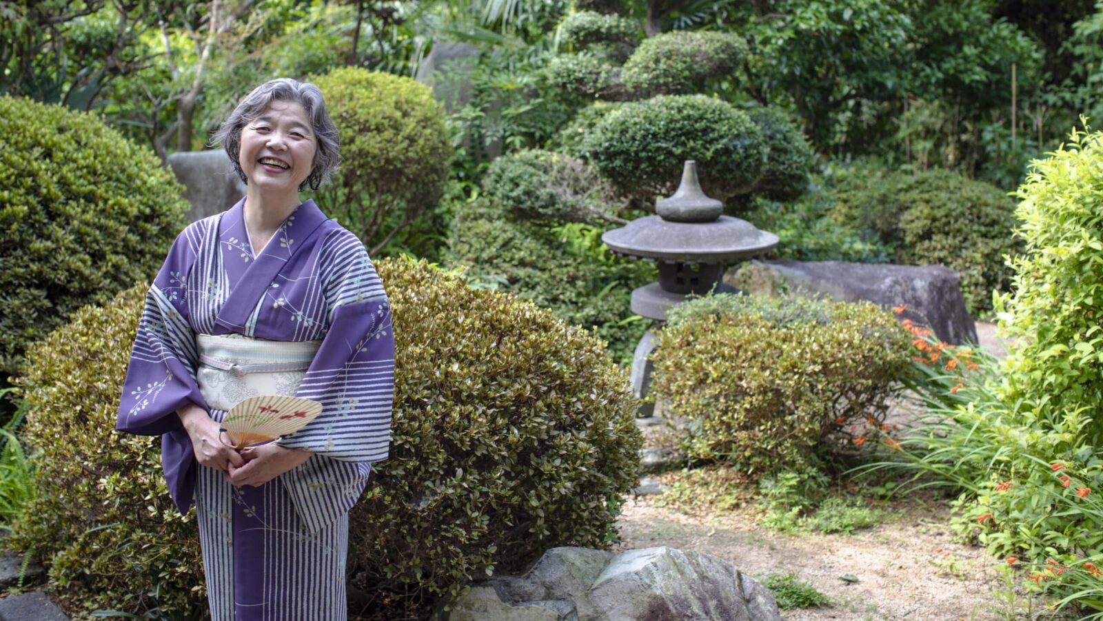 Japan Hagi Community Homestay Zen Garden Host Portrait