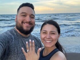 Lilian and Jose Escobar on a honeymoon tour in Costa Rica