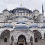 Blue Mosque on an overcast day