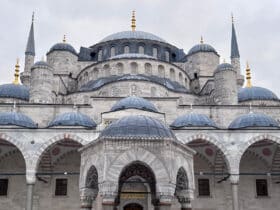 Blue Mosque on an overcast day