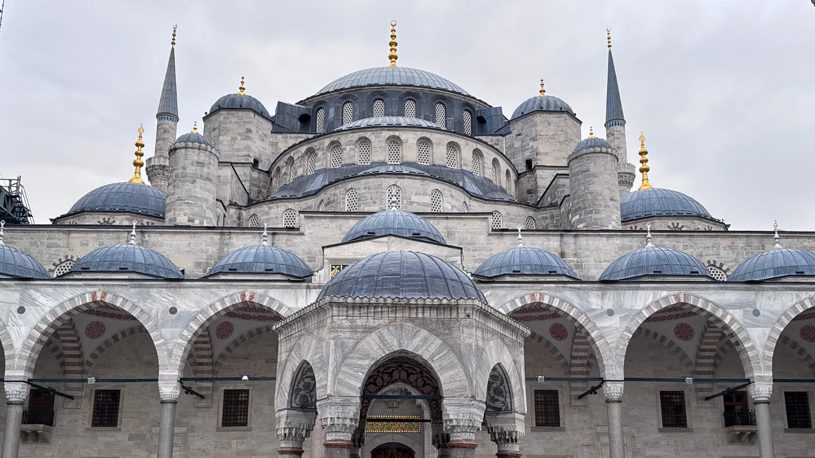 Blue Mosque on an overcast day