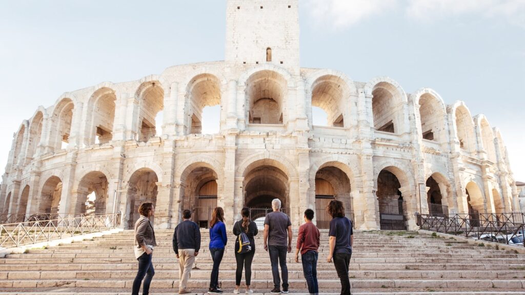 Historical site along the Rhone River