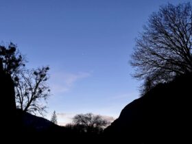 view of Yosemite at dusk