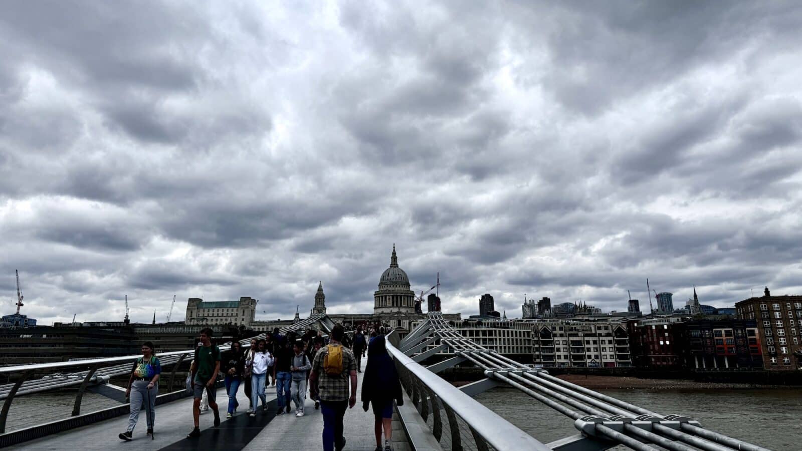 View of St Paul's Cathedral in London from Bridge