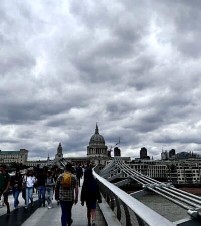 View of St Paul's Cathedral in London from Bridge