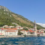 View of Perast in Montenegro from aboard the Orion expedition ship from National Geographic - Lindblad Expediations