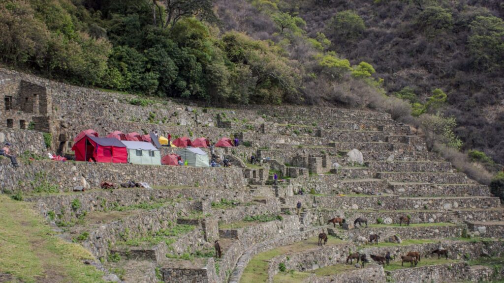 The Choquequirao treks from G Adventures offer the unique opportunity to camp among Inca ruins (Photo: G Adventures)