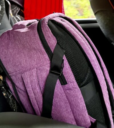 daypack on tour coach