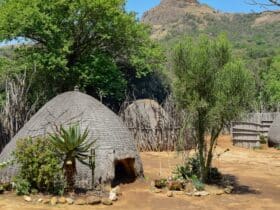 A traditional village in Swaziland