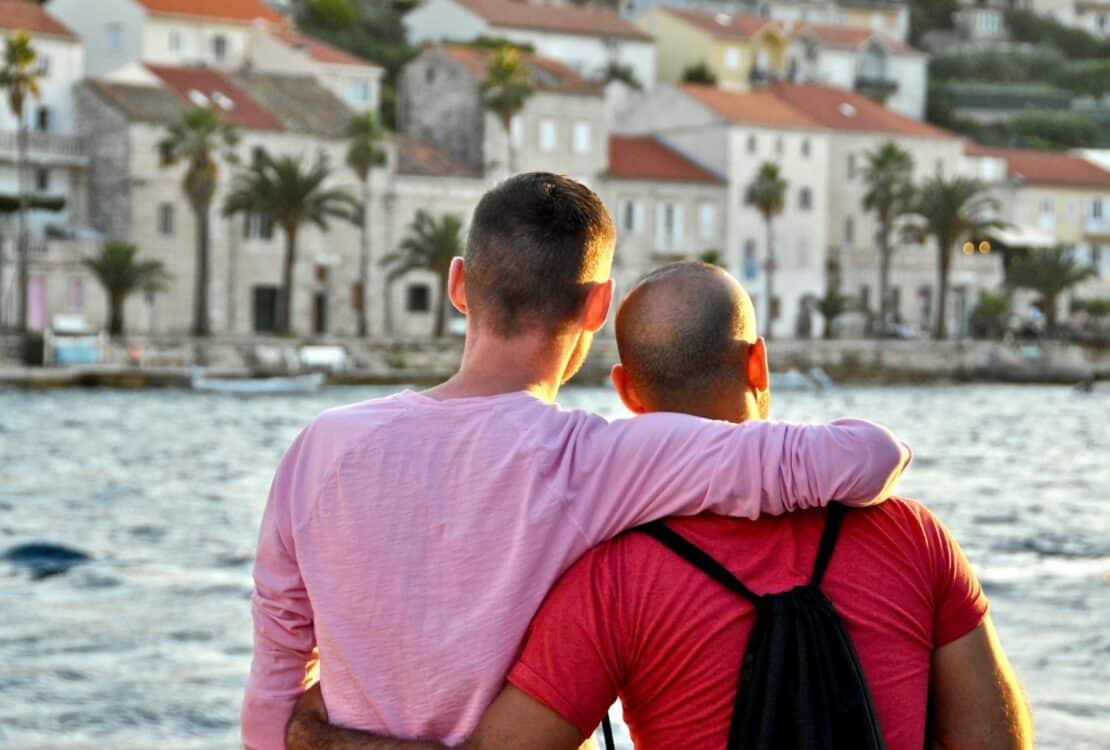 A couple on an Out Adventures tour
