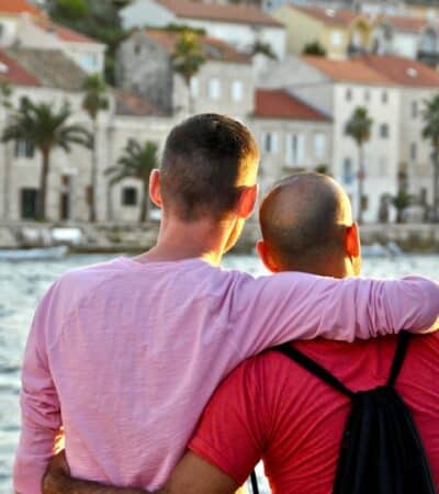 A couple on an Out Adventures tour